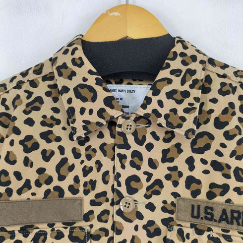 モンキータイム MONKEY TIME レオパード柄ミリタリーシャツジャケット メンズ JPN:M