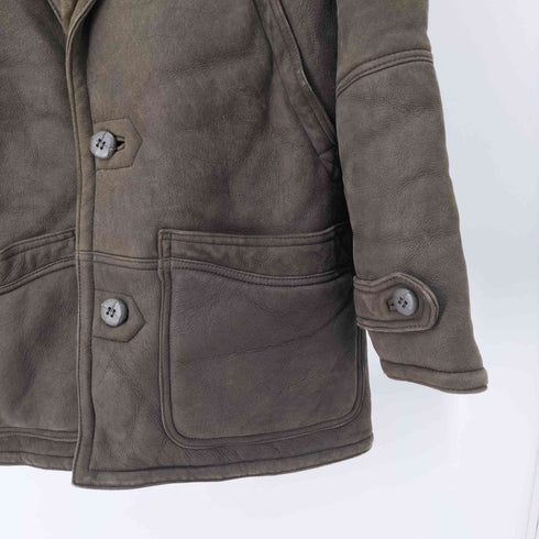 WARM COMPANY SHEARLING ムートンファーコート メンズ 50