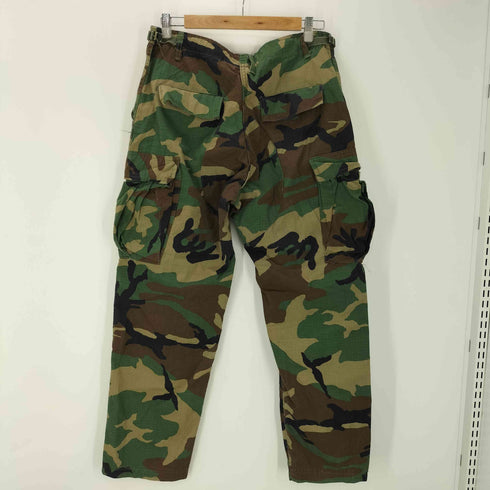 ユーエスアーミー U.S. ARMY USA製 ATLANCO RIP STOP COTTON ウッドランドカモ 迷彩柄 M-65 BDU コンバット フィールド カーゴ パンツ メンズ MEDIUM REGULAR
