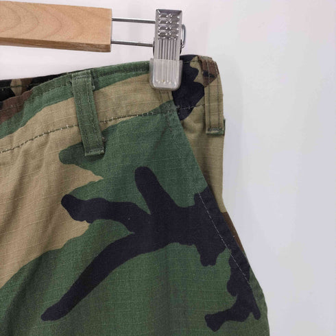 ユーエスアーミー U.S. ARMY USA製 ATLANCO RIP STOP COTTON ウッドランドカモ 迷彩柄 M-65 BDU コンバット フィールド カーゴ パンツ メンズ MEDIUM REGULAR