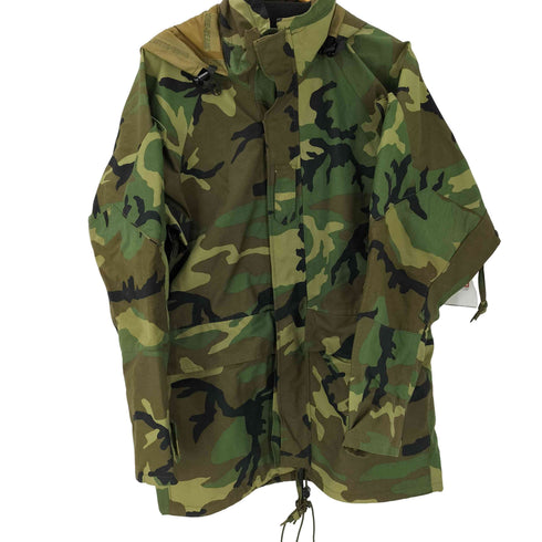 ユーエスアーミー U.S. ARMY 90S COLD WEATHER CAMOFLAGE TENNESSEE APPAREL CORP製 ECWCS 1st Generation 後期型 GORE-SEAM ウッドランドカモ ナイロン マウンテンパーカー 1994年製 メンズ MEDIUM REGULAR