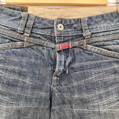 マリテフランソワジルボー MARITHE FRANCOIS GIRBAUD y2k ブーツカット デザインフレアデニムパンツ レディース SS