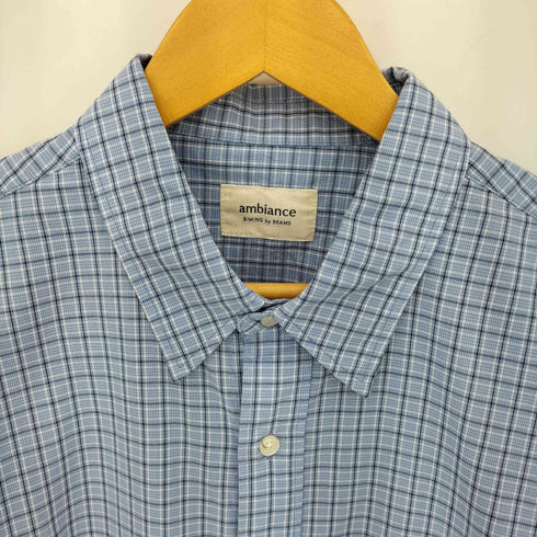 ビーミングバイビームス B:MING by BEAMS ambiance Small Check Shirt チェック柄 長袖シャツ メンズ import:L