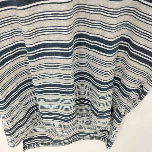 ラウンドツリーアンドヨーク roundtree&yorke 90s S/S ヘンリーネック ボーダー 半袖Tシャツ メンズ import:L