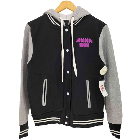 アナスイ ANNA SUI USA製 フードレイヤード スウェット スタジャン レディース import:M