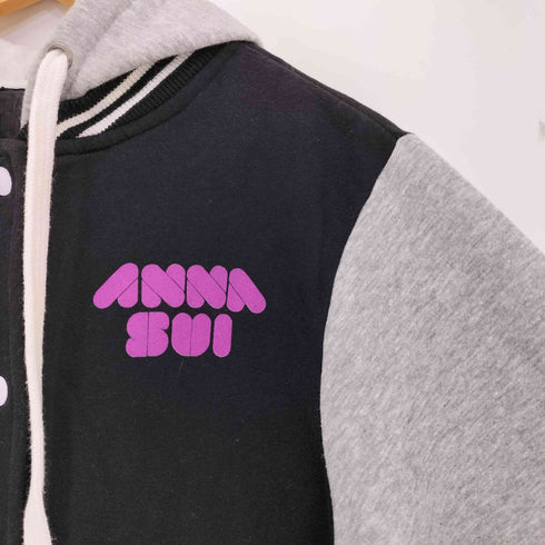 アナスイ ANNA SUI USA製 フードレイヤード スウェット スタジャン レディース import:M