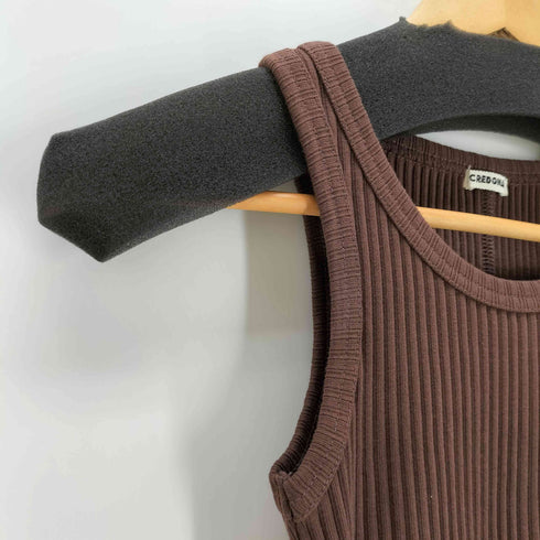 クレドナ CREDONA RIB TANK TOP レディース FREE