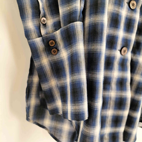 クレドナ CREDONA SHEER CHECK SHIRT JACKET レディース
