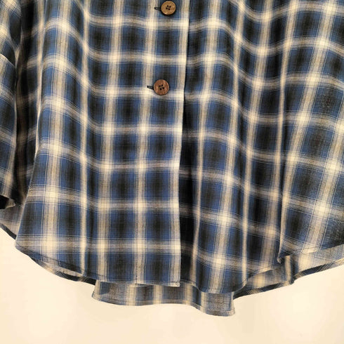 クレドナ CREDONA SHEER CHECK SHIRT JACKET レディース