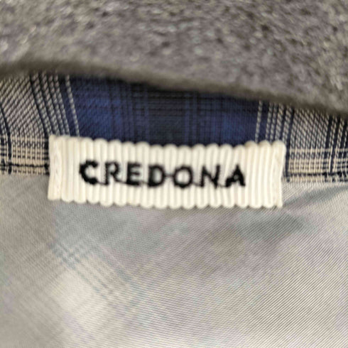 クレドナ CREDONA SHEER CHECK SHIRT JACKET レディース