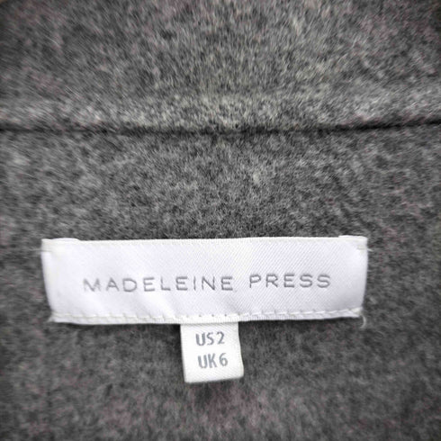 MADELEINE PRESS カシミヤ混 ロング デザインコート WOOL&CASHMERE レディース UK:6
