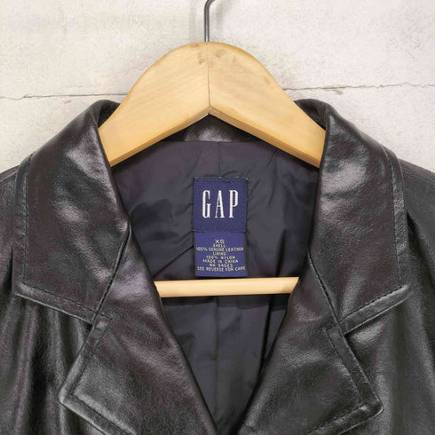 ギャップ Gap OLD GENUINE LEATHER レザーチェスターコート レディース XS