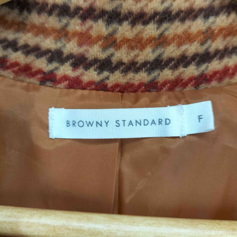 ブラウニー BROWNY ウールダブルチェスターコート レディース F