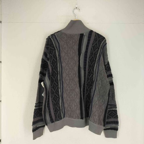 レイジブルー RAGEBLUE ハーフジップ3Dニット メンズ M