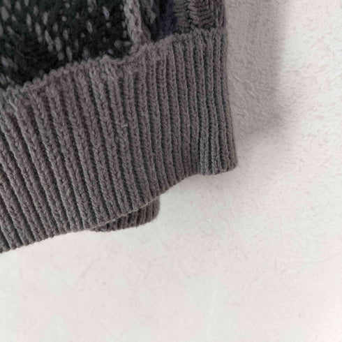 レイジブルー RAGEBLUE ハーフジップ3Dニット メンズ M