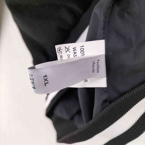 フェイクレザーレーシングスタジャン メンズ