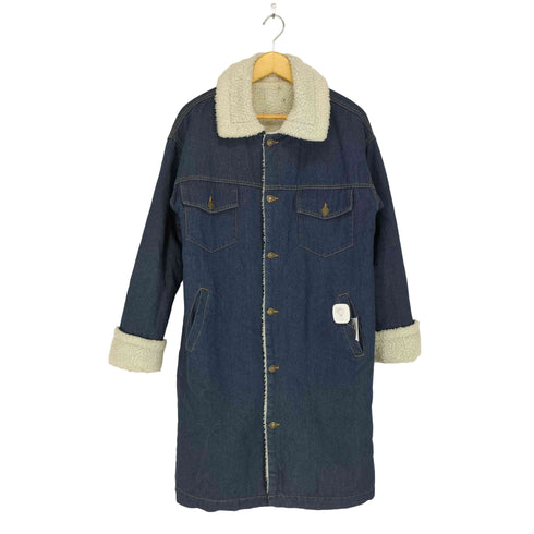 裏地ボアデニムコート レディース L
