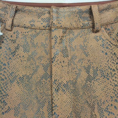 エヴリス EVRIS パイソンフレアパンツ レディース M