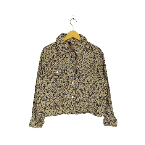 エイチアンドエム H&M レオパードトラッカージャケット Y2K レディース L