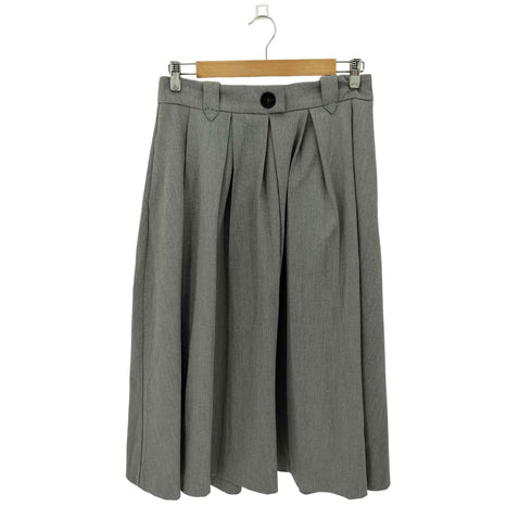 ザラ ZARA ボックスプリーツミディスカート レディース M