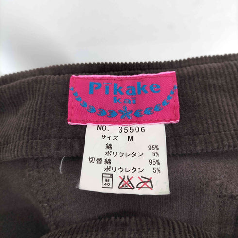 ボタニカル柄コーデュロイフレアスカート Y2K レディース M