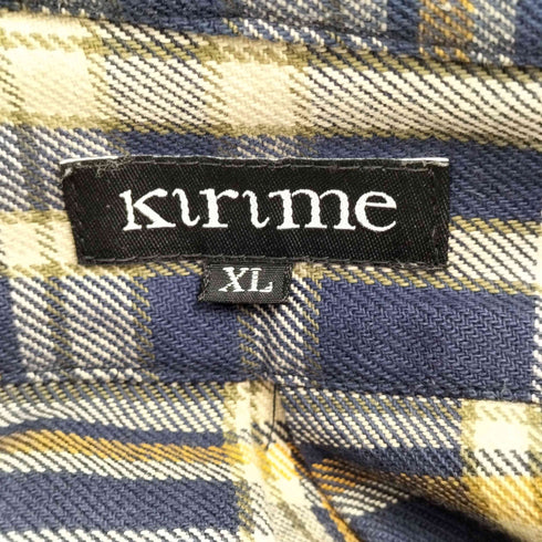 キリメ Kirime FLINJI PLAID L/S SHIRT メンズ JPN:XL