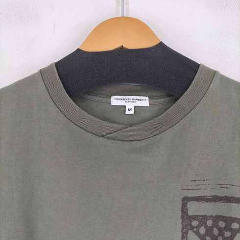 エンジニアードガーメンツ Engineered Garments PRINTED CROSS CREW NECK T-SHIRT メンズ import:M