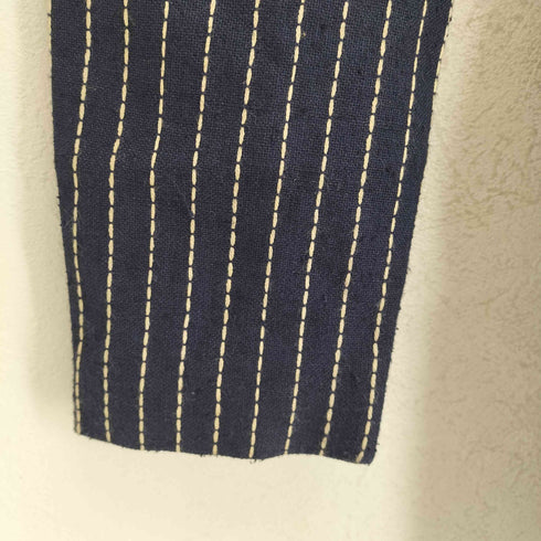 GIANFRANCO FERRE MADE IN ITALY ストライプチェスターコート import レディース 40