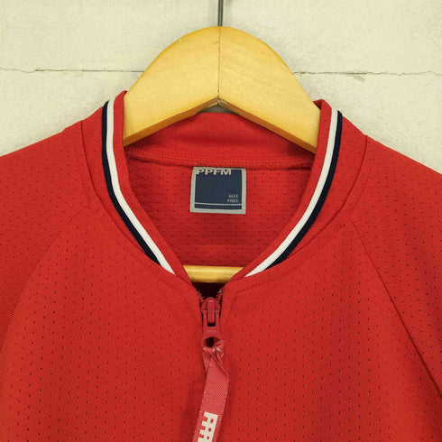 ピーピーエフエム PPFM 00s メッシュジップ半袖ブルゾンジャケット domestic メンズ FREE