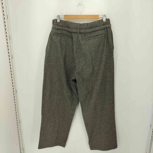 ザラ ZARA HERRINGBONE BELTED TROUSERS ヘリンボーン トラウザーパンツ メンズ 44