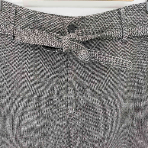 ザラ ZARA HERRINGBONE BELTED TROUSERS ヘリンボーン トラウザーパンツ メンズ 44