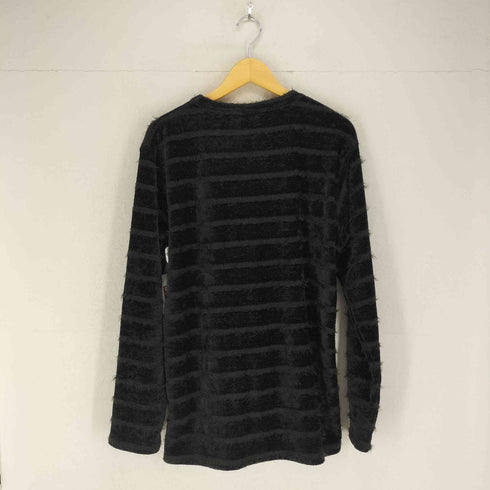 MCD 刺繍&シャギー クルーネックスウェット レディース L