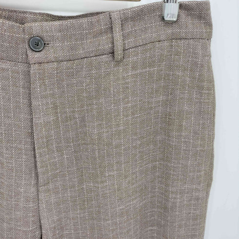 ザラ ZARA STRIPED TEXTURED SUIT TROUSERS ストライプ テクスチャード トラウザーパンツ メンズ 44