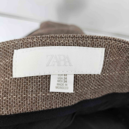 ザラ ZARA STRIPED TEXTURED SUIT TROUSERS ストライプ テクスチャード トラウザーパンツ メンズ 44