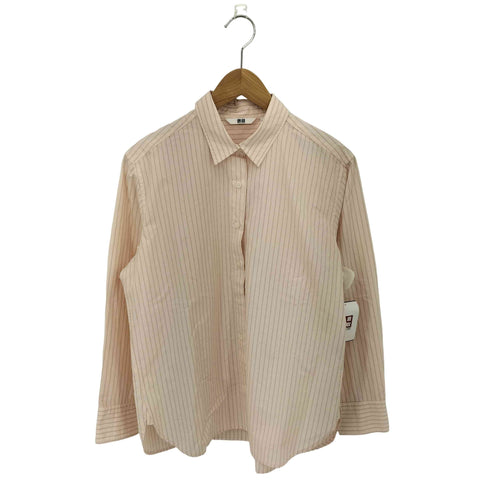 ユニクロ UNIQLO コットンシャツ/ストライプ レディース JPN:M