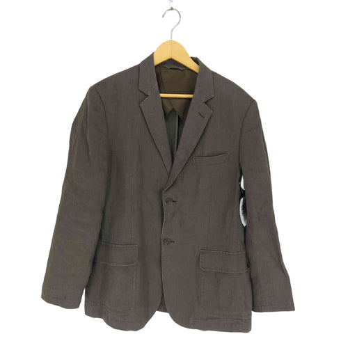 エディーバウアー Eddie Bauer リネン100 2Bテーラードジャケット メンズ M