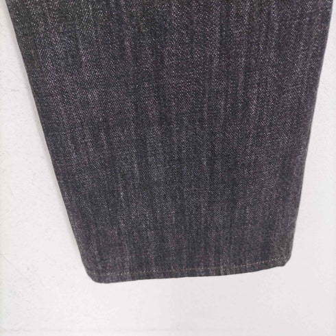 ダメージブラックデニムパンツ Y2K レディース