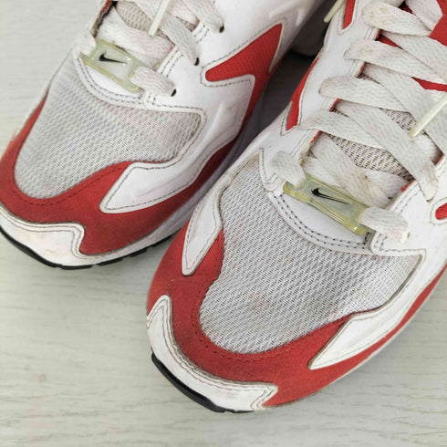 ナイキ NIKE AIR MAX2 LIGHT WHITE/BLACK-HBNR RED-CL GRY メンズ JPN:27.5