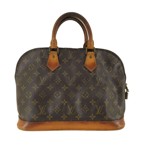 ルイヴィトン LOUIS VUITTON モノグラム アルマ ハンドバッグ 南京錠 レディース