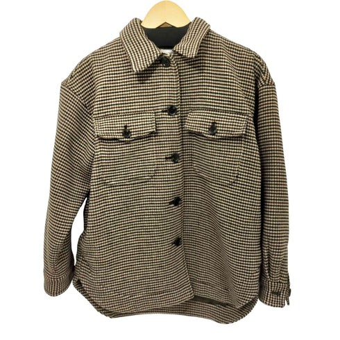アデイインザライフユナイテッドアローズ A day in the life UNITED ARROWS メルトン チェック CPO ジャケット レディース