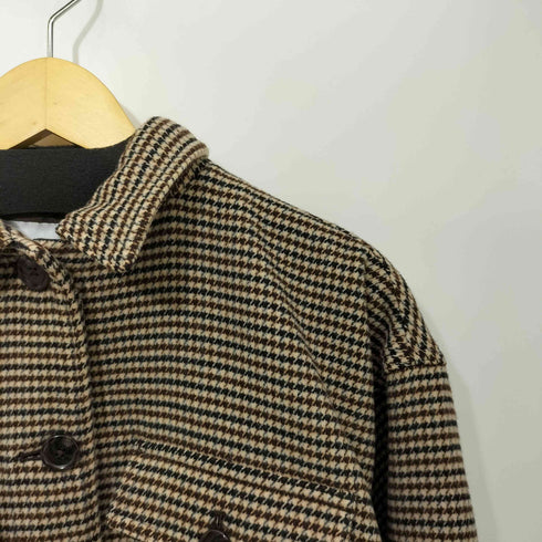 アデイインザライフユナイテッドアローズ A day in the life UNITED ARROWS メルトン チェック CPO ジャケット レディース
