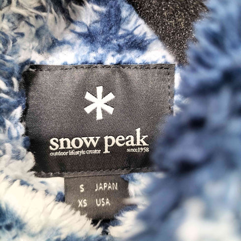 スノーピーク Snow Peak Printed Fleece Jacket プリントフリースジャケット メンズ JPN:S