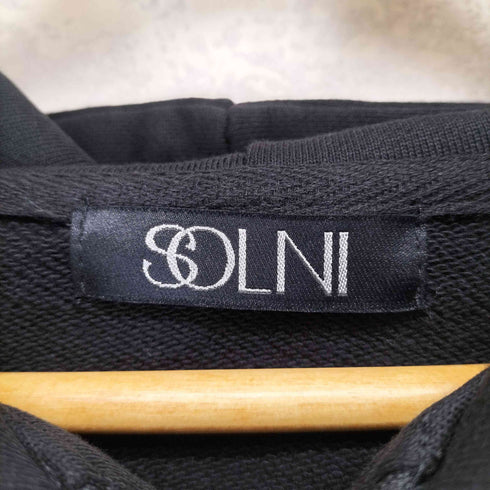 SOLNI ワッペンロゴジップアップパーカー cool レディース S