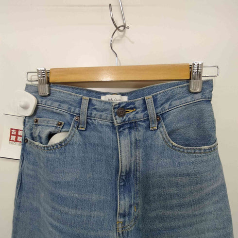 ミラオーウェン Mila Owen 24AW ハイウエストCプレスワイドデニムパンツ レディース JPN:0