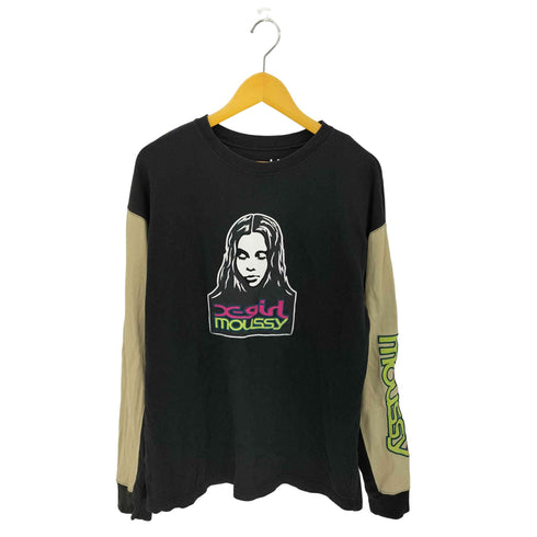 エックスガール X-girl XG FACE LS クルーネックTシャツ カットソー レディース FREE