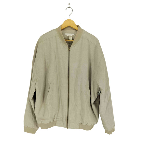 ペリーエリス PERRY ELLIS リネン混ブルゾンジャケット メンズ L