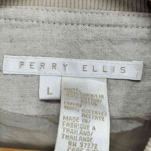 ペリーエリス PERRY ELLIS リネン混ブルゾンジャケット メンズ L