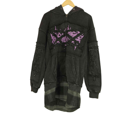 reckless scholars Pent Patch Flannel Zip Hoodie メンズ import:L