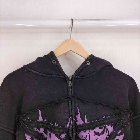 reckless scholars Pent Patch Flannel Zip Hoodie メンズ import:L