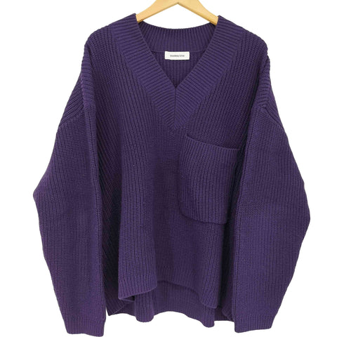 モンキータイム MONKEY TIME PE AZE CROPPED 1POC V-NECK ニット メンズ JPN:L